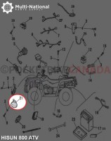 Horn - Hisun 800cc, XY1100, Chironex 1000-1100cc - 10A6240 - PBC2079F1