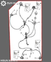 Hydraulic Brake Assembly - ATV, Hisun, 800cc - 90A4980 - PBC695F1