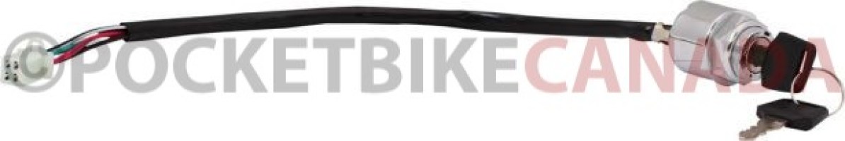 Ignition Key Switch - 4 pin Female, Metal - 10A4204 - PBC2314F1