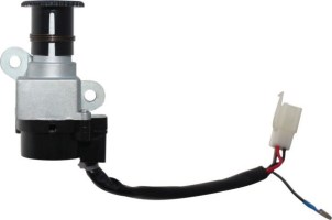 Ignition Key Switch - 4 pin Male, Metal, Steering Lock, Scooter - 10A4295 - PBC1954F1