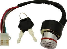 Ignition Key Switch - 6 pin (9 slot) Female, Metal - 10A4261 - PBC2030F1
