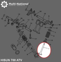 Intake Valve - ATV, Hisun, 700cc - 20A2563 - PBC1459F1