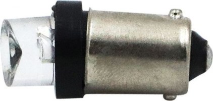 Light Bulb - LED, 12V, 3W, Single Contact, Black - BLB5110BK - PBC3073F1