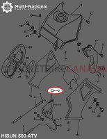 Overflow Tank Cap - 500-800cc, Hisun, ATV/UTV - 20A4581 - PBC2502F1
