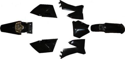 Plastic Set - 110cc, Dirt Bike, Black, KTM110 Profile (7pcs) - 70D7140BK - PBC546F1