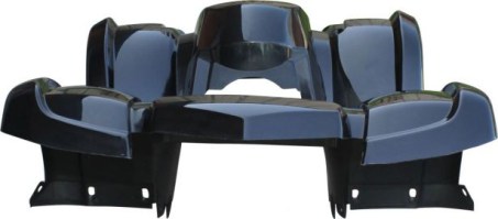 Plastic Set - 50cc to 125cc ATV, Black, Utility Style - 70A7120BK - PBC454F1