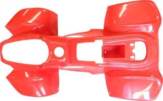 Plastic Set - 50cc to 125cc, ATV, Red, Racing Style - 70A7150RD - PBC516F1