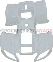 Plastic Set - 50cc to 125cc ATV, White, Utility Style - 70A7120WT - PBC508F1