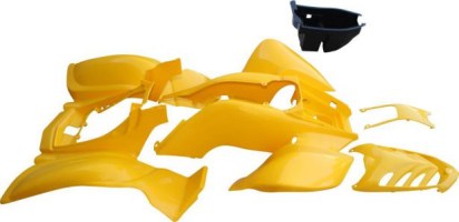 Plastic Set - 50cc to 250cc ATV, Yellow, Racing Style - 70A7140YW - PBC629F1