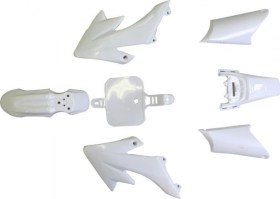 Plastic Set - 50cc to 150cc Dirt Bike, Honda CRF50, White (7 pcs) - 70D7120WT - PBC462F1