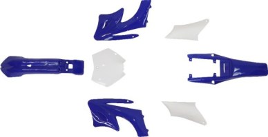 Plastic Set - Mini Dirt Bike, Blue (7 pcs) - 70D7160BU - PBC635F1