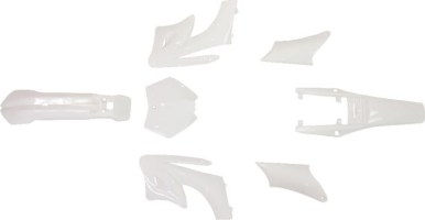 Plastic Set - Mini Dirt Bike, White (7 pcs) - 70D7160WT - PBC567F1