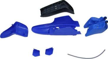 Plastic Set - PW50, Yamaha, Blue (7 pcs) - 70D7125BU - PBC510F1
