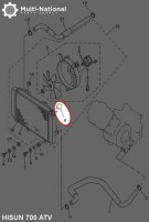Rad Cap - ATV, Hisun, 400-800cc - 20A4580 - PBC2494F1