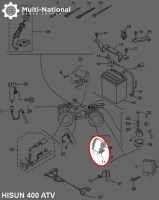 Rectifier - Voltage Regulator, Hisun, 400-700cc, ATV/UTV - 10A6044 - PBC2143F1