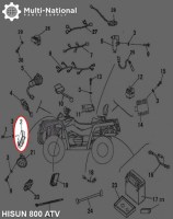 Relay Assembly - 400-800cc, Hisun, ATV/UTV - 10A1480 - PBC2213F1