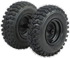 Rim and Tire Set - 13 x 4.1 - 6, Directional, Locking Pin Style, Snowblower, Garden Machine, Universal Wheel Assembly, Left Side - 40L1348-L - PBC3907EF1