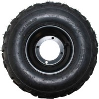 Rim and Tire Set - 16x8-7 Tire, 4 Bolt, Black Rim, ATV, Left Side - PBC40A4100F1