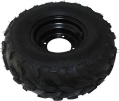 Rim and Tire Set - 16x8-7 Tire, 4 Bolt, Black Rim, ATV, Left Side - PBC40A4100F1