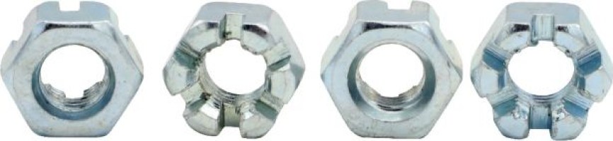 Slotted Nut - Castle Nut - ( Wheel Nut, Lug Nut ) 10-1.5 (4pcs) - HWN4010 - PBC2884F1