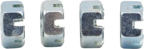 Slotted Nut - Castle Nut - ( Wheel Nut, Lug Nut ) 10-1.5 (4pcs) - HWN4010 - PBC2884F1