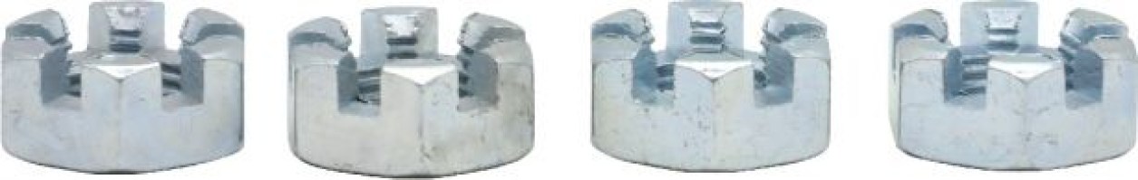 Slotted Nut - Castle Nut - ( Wheel Nut, Lug Nut ) 12-1.25 (4pcs) - HWN4212 - PBC2892F1
