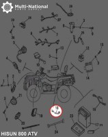 Speed Sensor - Hisun, 800cc, ATV/UTV - 10A3280 - PBC2338F1