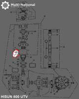 Speed Sensor - Hisun, 800cc, ATV/UTV - 10A3280 - PBC2338F1