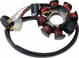 Stator - Magneto Coil Assembly, KTM125, KTM150, KTM200, KTM250, KTM300, KTM 200EXC, KTM 250XC, KTM 250XCW, KTM 250R, KTM 300XC, KTM 300XCW, KTM 300EXC, KTM 300EXC-E, Husqvarna TX125, TE150, TE250, TC250, TE300, Husaberg TE250, TE300, 55139004000, 5513900