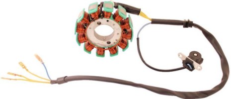 Stator - Magneto Coil, GY6-12, 4 Wire - 30A9370 - PBC2031F1