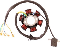 Stator - Magneto Coil, GY6-6, 4 Wire - 30A9310 - PBC2250F1