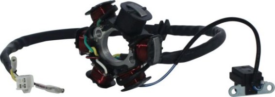 Stator - Magneto Coil, GY6-6, 5 Wire - 30A9312 - PBC2100F1