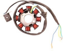 Stator - Magneto Coil, GY6-8, 4 Wire - 30A9335 - PBC2003F1