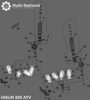 Swing Arm Cap - ATV/UTV, Hisun, 400-800cc - 30A2340 - PBC3373EF1