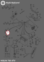 Tension Spring - ATV/UTV, Hisun, 400-800cc - 10A8841 - PBC3370EF1