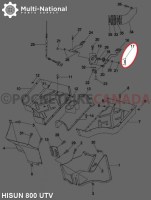 Tension Spring - ATV/UTV, Hisun, 400-800cc - 10A8841 - PBC3370EF1