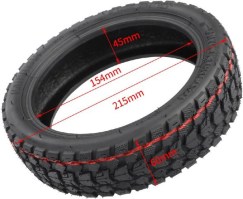 Tire - 8.5x2, 50/75-6.1 tire with Valve, Offroad / Winter / Snow, High Grip Tread - PBC40K0852F1