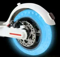 Tire - 8.5x2, Circular Honeycomb, Solid, Fluorescent Blue *GLOW IN THE DARK* - PBC40K082F1