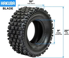 Tire - Hakuba Blade Offroad, 22x10-9, 4 Ply, ATV / UTV - 40A2209H - PBC4211EF1