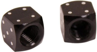 Valve Stem Caps - Black Dice - 40A9020BK - PBC3478F1