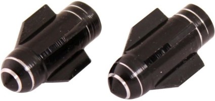 Valve Stem Caps - Black Rockets - 40A9010BK - PBC3422F1
