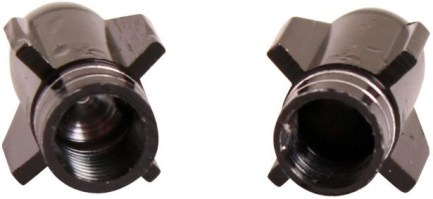 Valve Stem Caps - Black Rockets - 40A9010BK - PBC3422F1