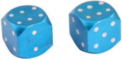 Valve Stem Caps - Blue Dice - 40A9020BU - PBC3444F1