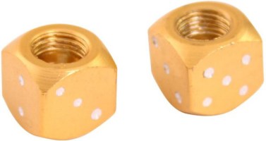 Valve Stem Caps - Gold Dice - 40A9020GD - PBC3491F1