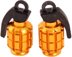 Valve Stem Caps - Gold Grenades - 40A9000GD - PBC3400F1