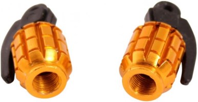 Valve Stem Caps - Gold Grenades - 40A9000GD - PBC3400F1