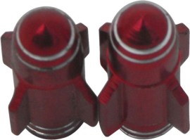Valve Stem Caps - Red Rockets - 40A9010RD - PBC3388F1