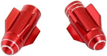 Valve Stem Caps - Red Rockets - 40A9010RD - PBC3388F1