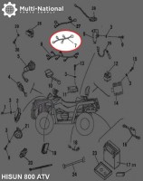 Wire of EPS - ATV, Hisun, 800cc - 10A1840 - PBC2274F1