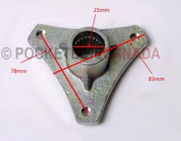 Rear Hub Flange 3 Holes for 110cc, T1 Rebel, ATV Quad 4-Stroke - G1020028